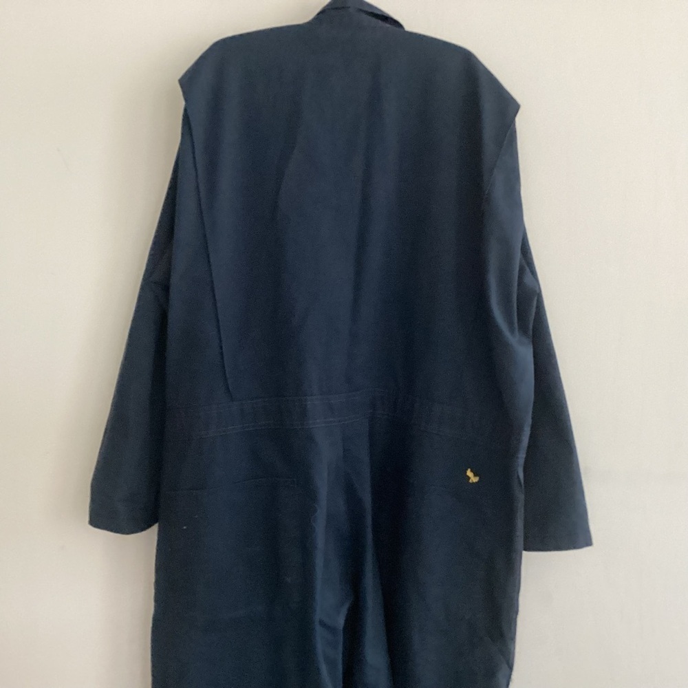 Red Kap Blue Paint Thrashed Twill Action Back Coverall with Chest Pockets Sz 50 - Picture 6 of 8